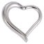 BCM38 Stainless Steel HINGED BCR IN HEART SHAPE