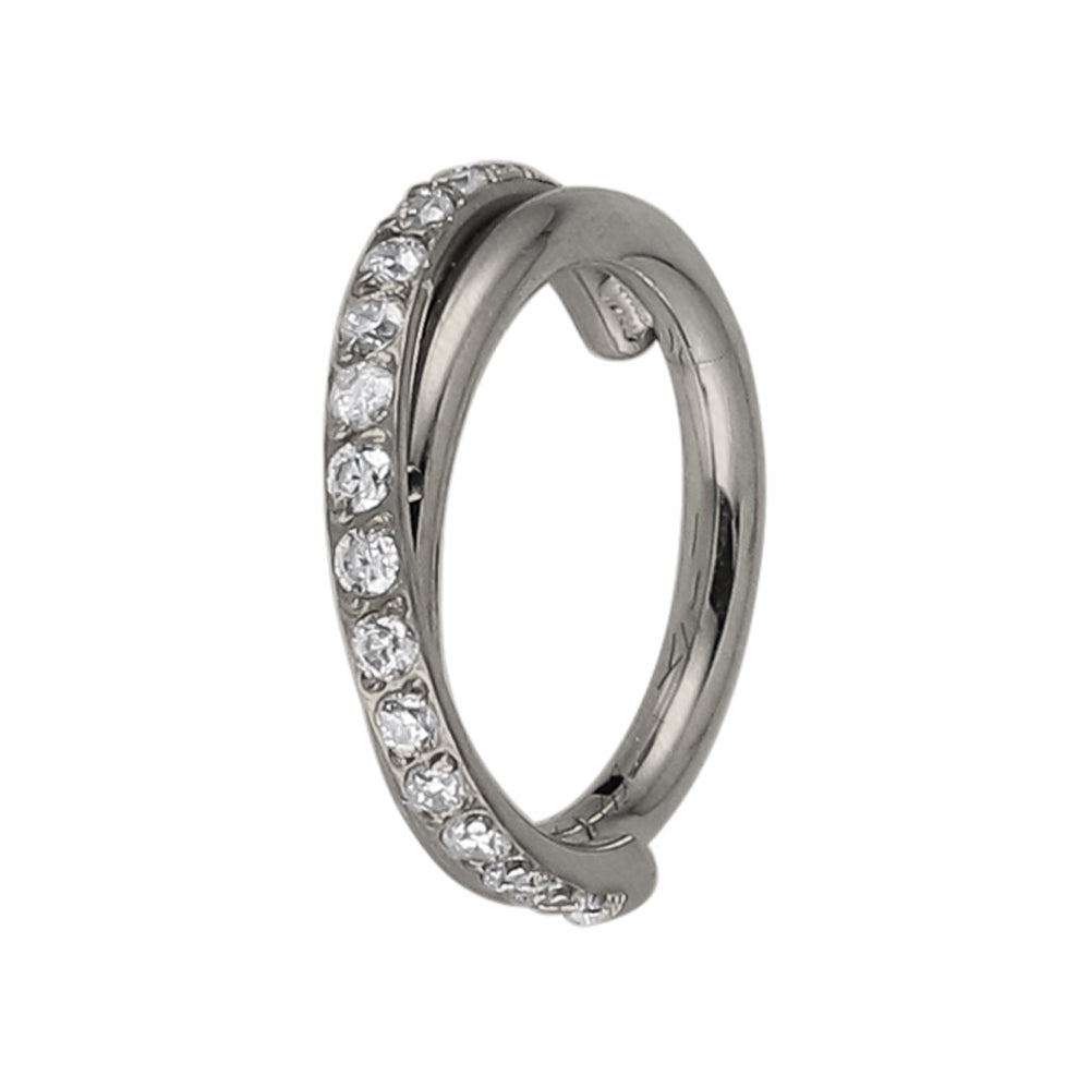 BCM54 Stainless Steel Hinged BCR with CZ AAB CO..