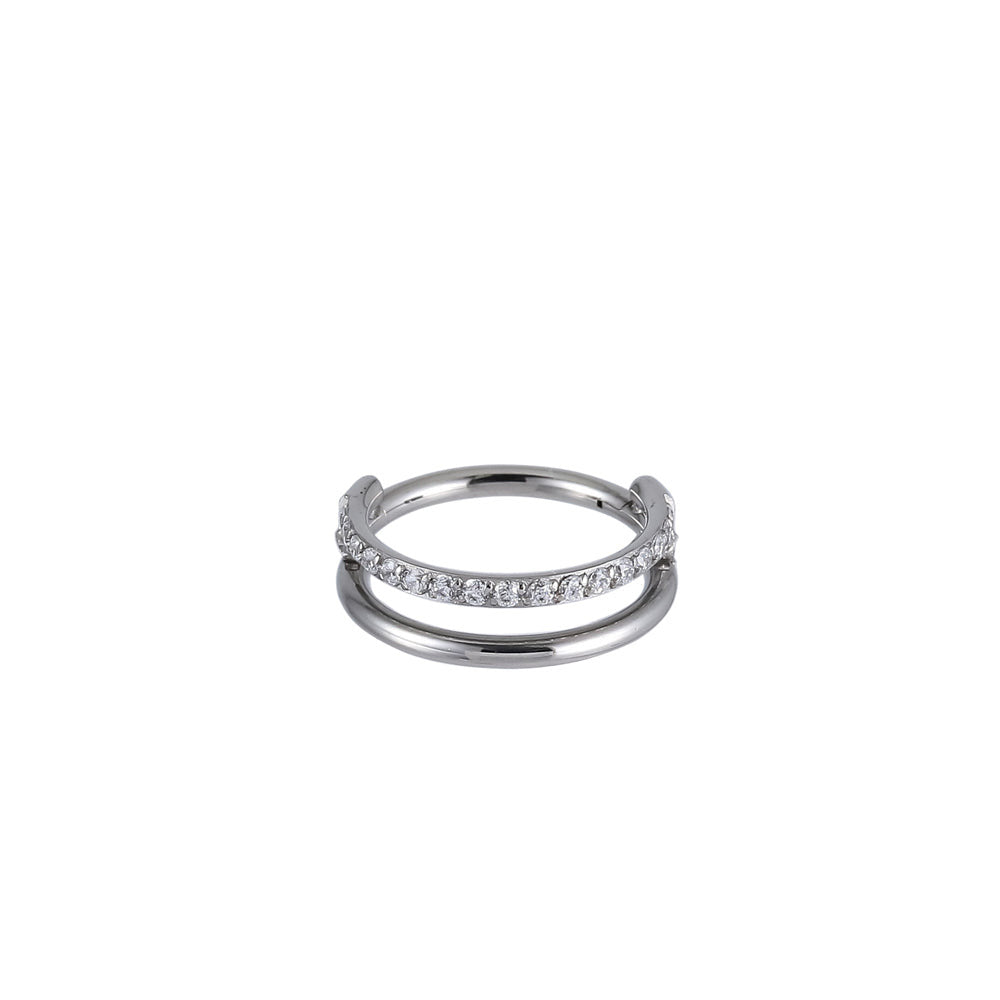 BCM55 Stainless Steel Hinged BCR with CZ AAB CO..