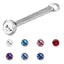BNS1 NOSE STUD WITH FOIL STONE