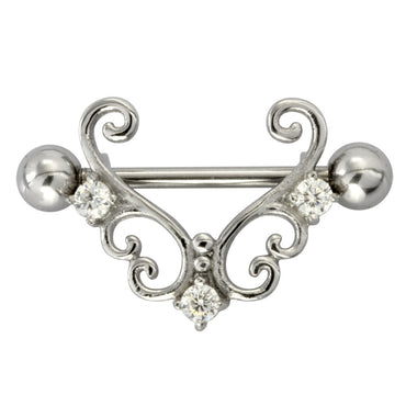 BRBF02 NIPPLE WITH BUTTERFLY DESIGN AAB CO..