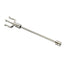 BRDT17 INDUSTRIAL BARBELL WITH TRIDENT DESIGN - STEEL / 1.6 * 35 * 4 & 10 / STAINLESS STEEL