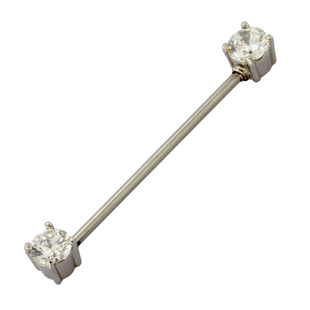 BRDT18 INDUSTRIAL BARBELL WITH STONE DESIGN