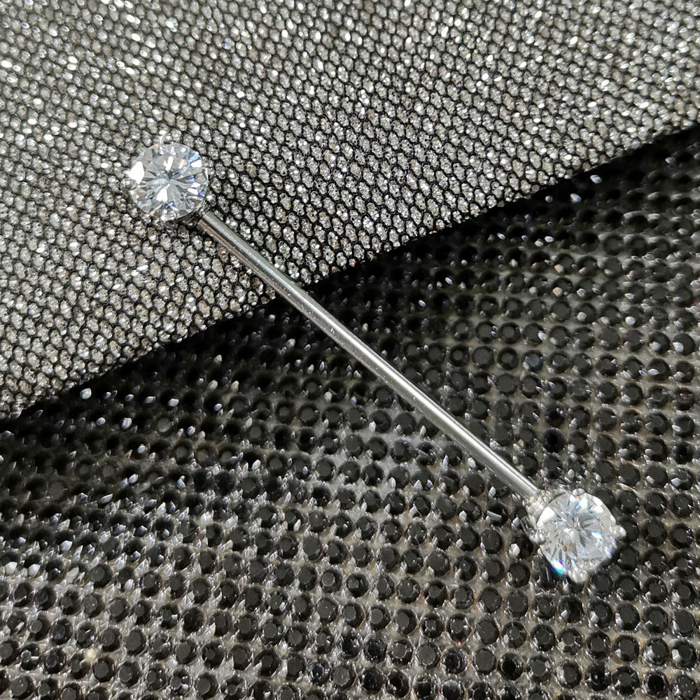 BRDT18 INDUSTRIAL BARBELL WITH STONE DESIGN