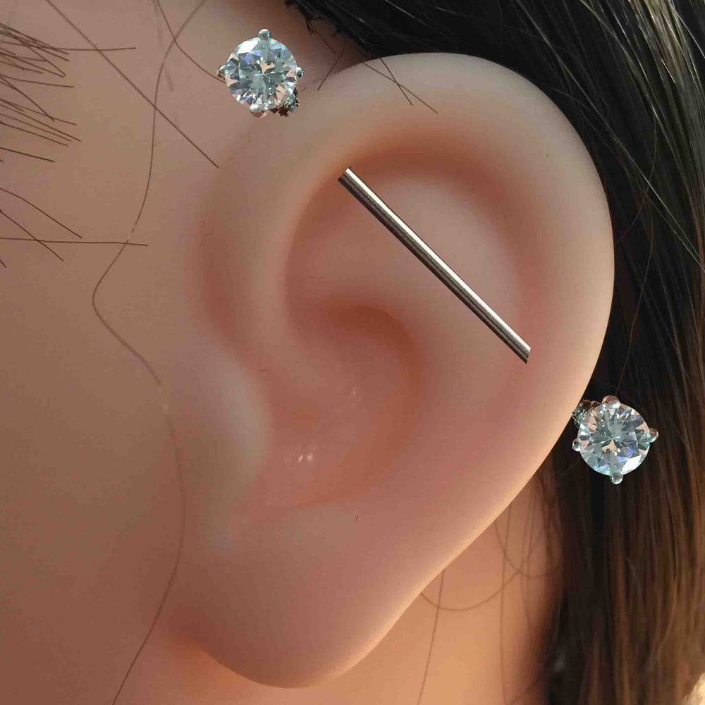 BRDT18 INDUSTRIAL BARBELL WITH STONE DESIGN