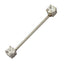 BRDT18 INDUSTRIAL BARBELL WITH STONE DESIGN