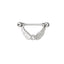 BRPB03 BARBELL WITH JEWELLED DESIGN