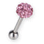 BRTH03 BARBELL WITH JEWELED BALL