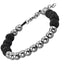BSS365 STAINLESS STEEL BRACELET WITH LAVA
