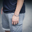 BSS618 STAINLESS STEEL HEMATITE BRACELET