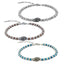 BSS625 STAINLESS STEEL HEMATITE BRACELET