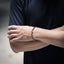 BSS625 STAINLESS STEEL HEMATITE BRACELET