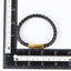 BSS635 STAINLESS STEEL LEATHER BRACELET