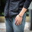 BSS638 STAINLESS STEEL LEATHER SILICON BRACELET AAB CO..