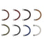 BSS675 STAINLESS STEEL LEATHER HALF BRACELET AAB CO..