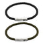 BSS755 STAINLESS STEEL LEATHER BRACELET