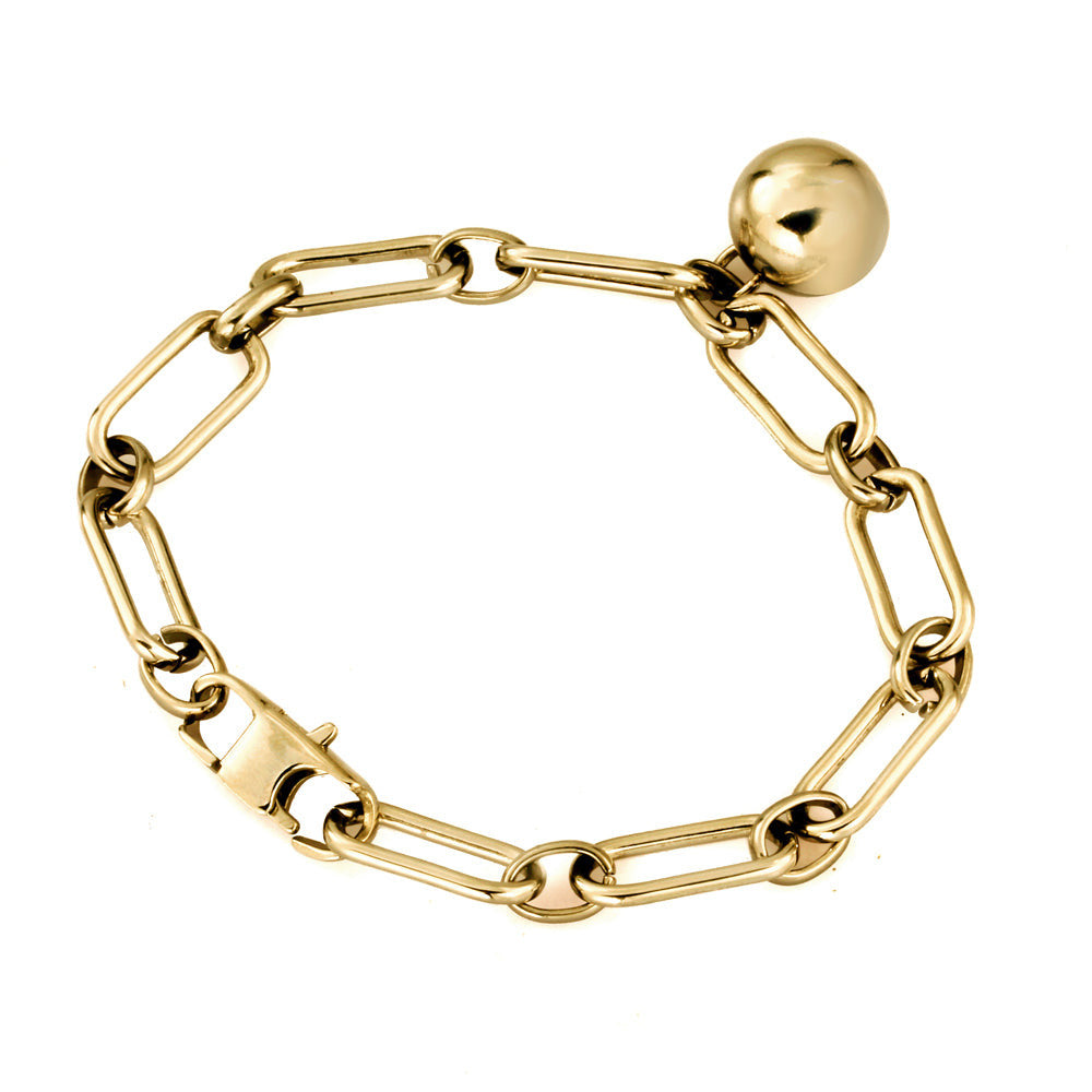 BSS804 STAINLESS STEEL BRACELET WITH BALL AAB CO..