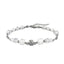 BSS814 STAINLESS STEEL BRACELET WITH GLASS