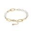 BSS857 STAINLESS STEEL BRACELET WITH NATURAL STONE AAB CO..