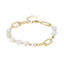 BSS857 STAINLESS STEEL BRACELET WITH NATURAL STONE AAB CO..