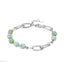 BSS857 STAINLESS STEEL BRACELET WITH NATURAL STONE