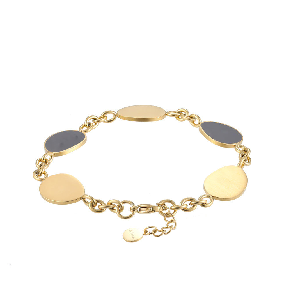 BSS859 STAINLESS STEEL BRACELET WITH EPOXY AAB CO..