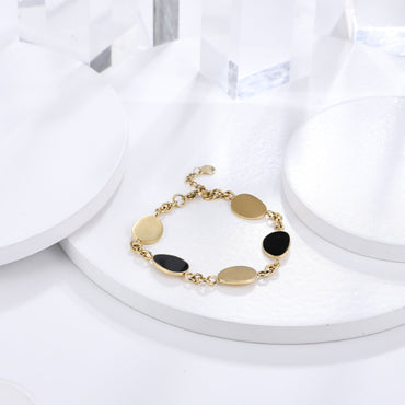 BSS859 STAINLESS STEEL BRACELET WITH EPOXY AAB CO..