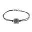 BSS870 STAINLESS STEEL BRACELET WITH LEATHER AAB CO..