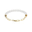 BSS880 STAINLESS STEEL BRACELET WITH SHELL PEARL AAB CO..