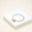 BSS881 STAINLESS STEEL BRACELET WITH SHELL PEARL AAB CO..