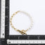 BSS881 STAINLESS STEEL BRACELET WITH SHELL PEARL AAB CO..