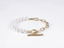 BSS881 STAINLESS STEEL BRACELET WITH SHELL PEARL AAB CO..