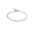 BSS881 STAINLESS STEEL BRACELET WITH SHELL PEARL AAB CO..