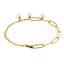 BSS882 STAINLESS STEEL BRACELET WITH PEARL AAB CO..