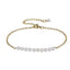 BSS883 STAINLESS STEEL BRACELET WITH SHELL PEARL AAB CO..