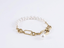 BSS884 STAINLESS STEEL BRACELET WITH SHELL PEARL AAB CO..