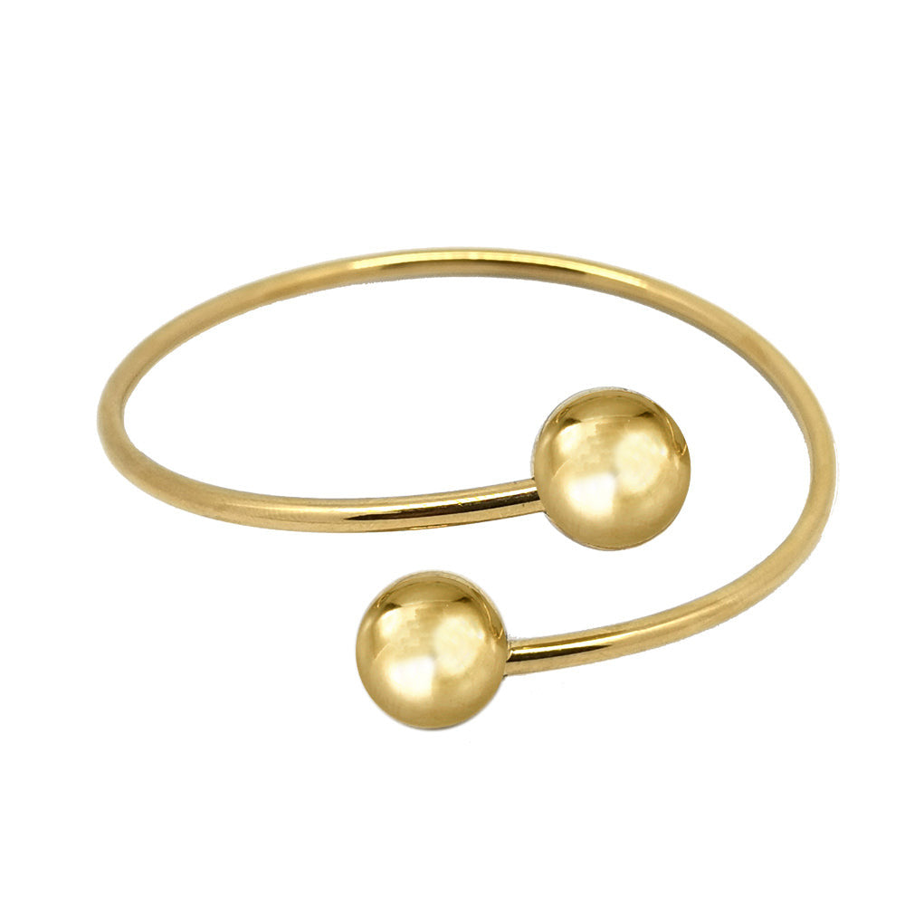 BSSG177 STAINLESS STEEL BANGLE WITH BALL