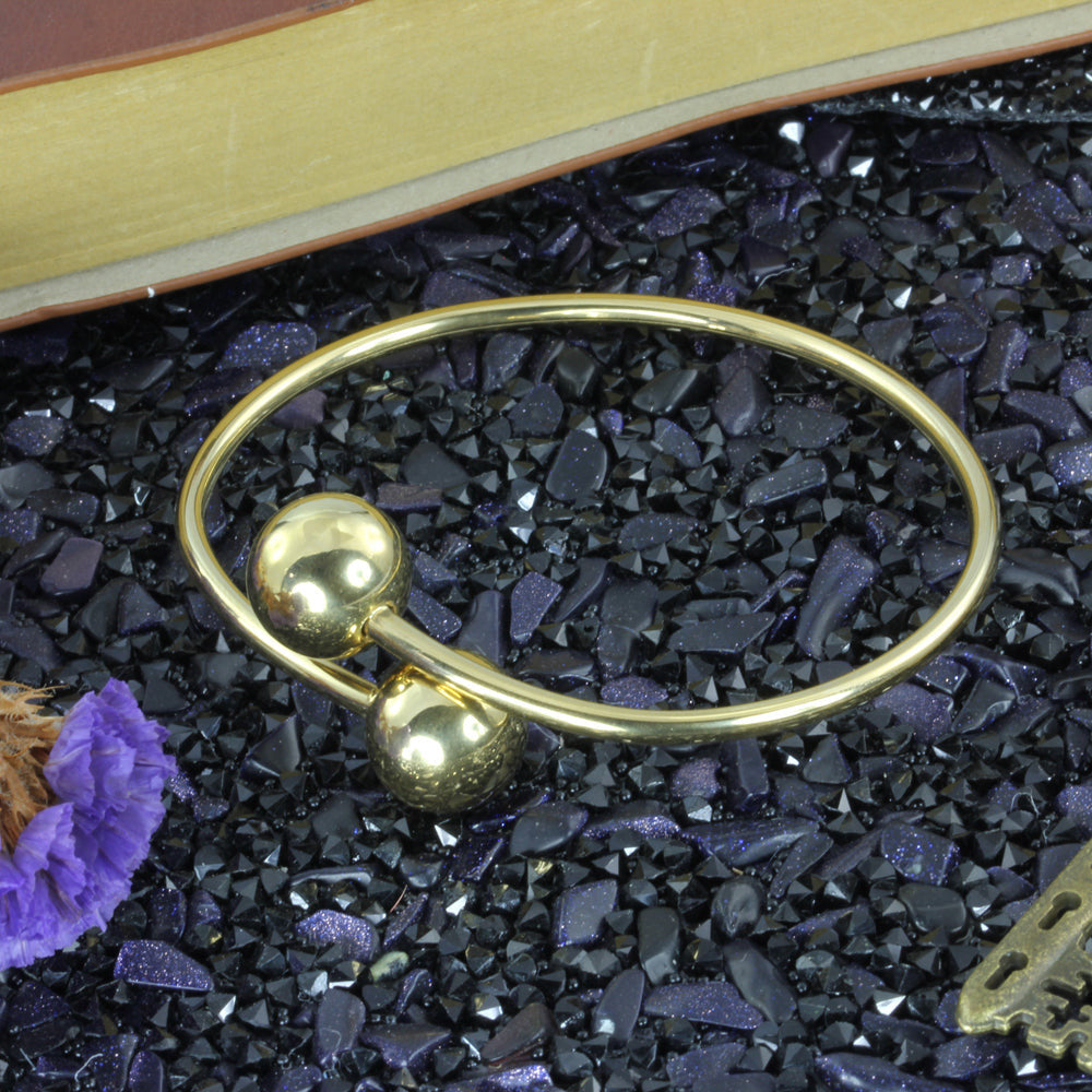 BSSG177 STAINLESS STEEL BANGLE WITH BALL