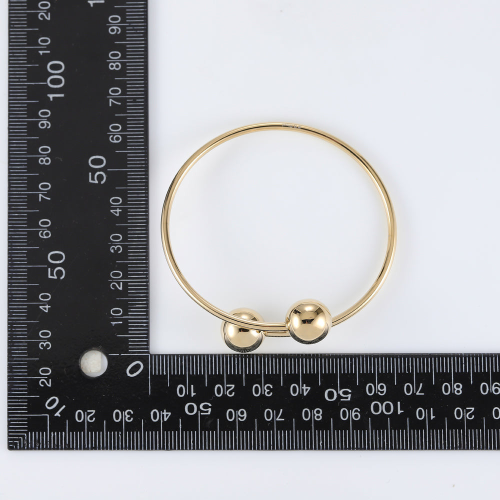 BSSG177 STAINLESS STEEL BANGLE WITH BALL