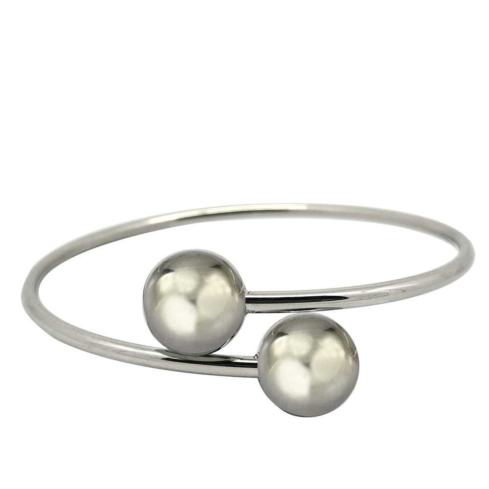 BSSG177 STAINLESS STEEL BANGLE WITH BALL