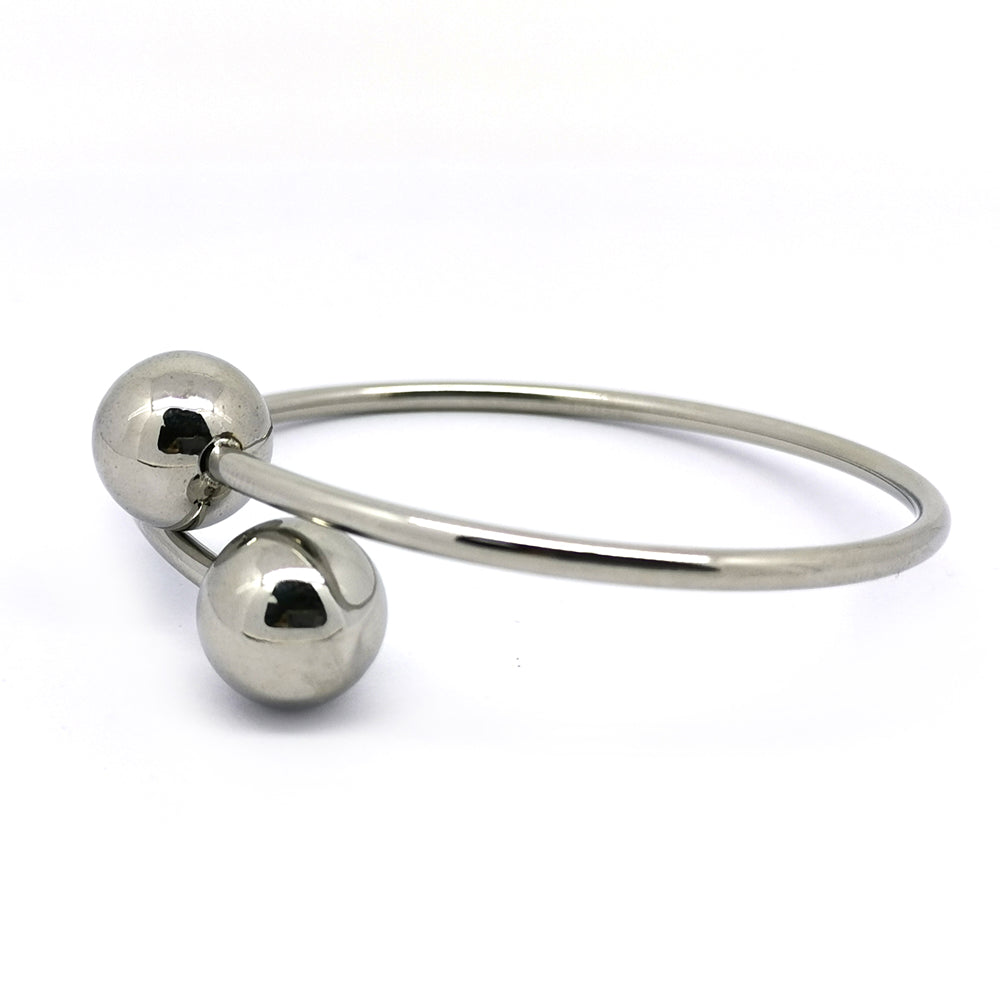BSSG177 STAINLESS STEEL BANGLE WITH BALL