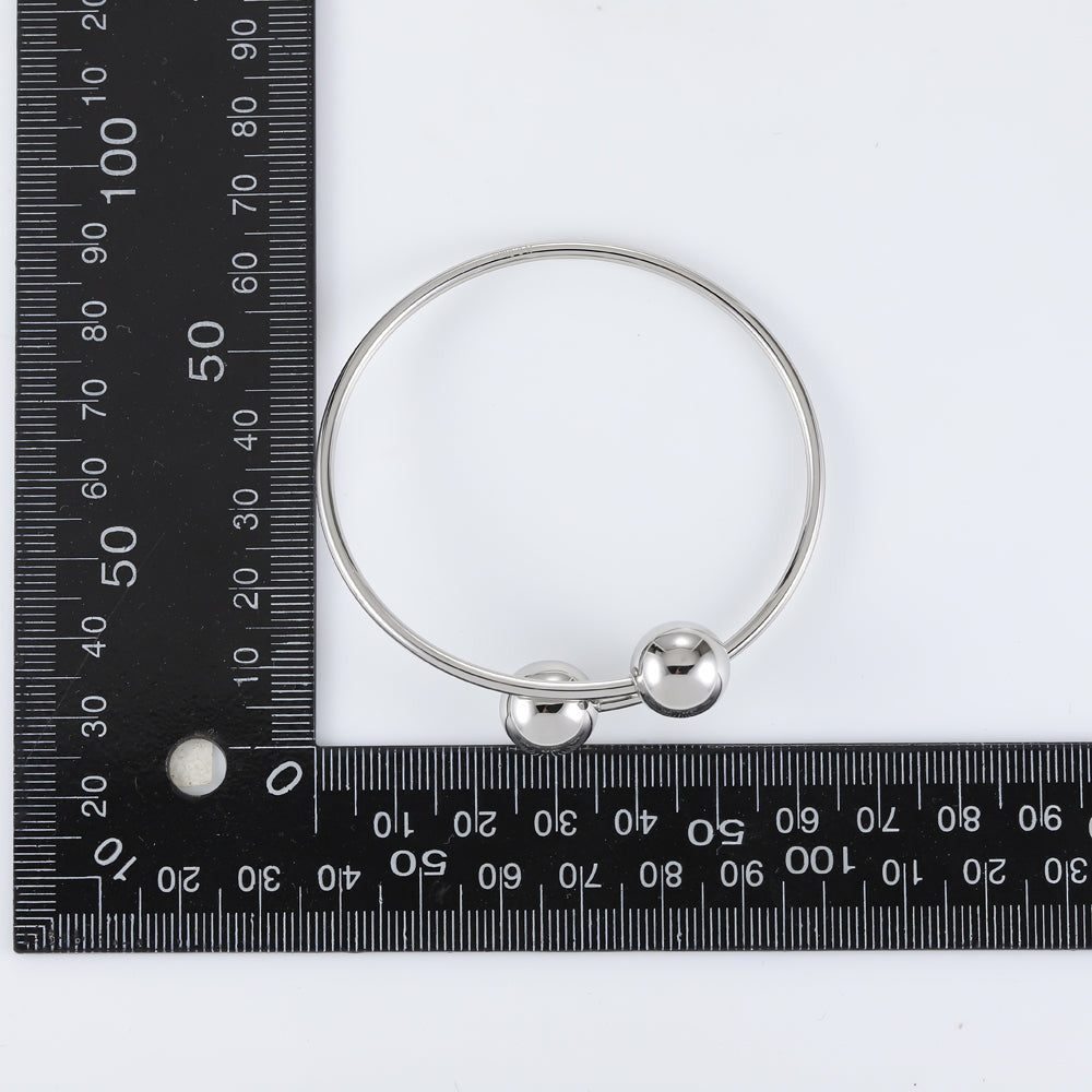 BSSG177 STAINLESS STEEL BANGLE WITH BALL