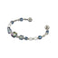 BSSG181 STAINLESS STEEL BANGLE  WITH GLASS