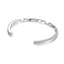 BSSG186 STAINLESS STEEL BANGLE WITH CASTING STONE EFFECT