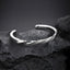 BSSG186 STAINLESS STEEL BANGLE WITH CASTING STONE EFFECT AAB CO..