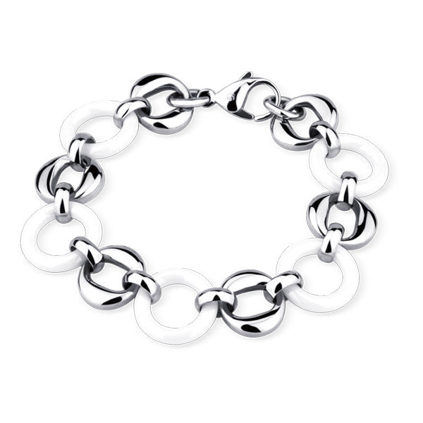 CBS14 STAINLESS STEEL BARCELET WITH CERAMIC
