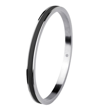 CBS19  STAINLESS STEEL BANGLE WITH CERAMIC AAB CO..