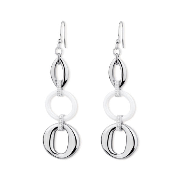 CES03 STAINLESS STEEL EARRING WITH CERAMIC AAB CO..