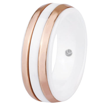 CRS04  STAINLESS STEEL RING WITH CERAMIC AAB CO..