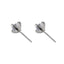 ESJ02 STAINLESS STEEL EAR STUDS CZ AAB CO..